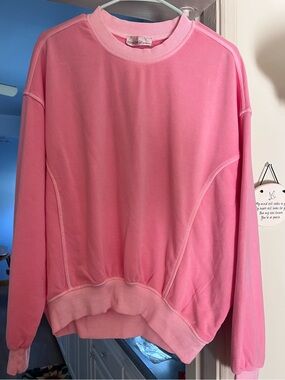 Zenana Outfitters Oversized Coral Pink Crewneck Sweatshirt